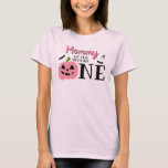 Mommy Of The Spooky One Halloween 1st Birthday T-Shirt<br><div class="desc">Celebrate in style with this trendy 1st birthday party t-shirt. The design is easy to personalize with your own wording and your party guests will be thrilled to see you wear this t-shirt to celebrate your little ones 1st birthday. Matching party items can be found in the collection.</div>