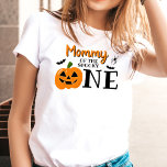 Mommy Of The Spooky One Halloween 1st Birthday T-Shirt<br><div class="desc">Celebrate in style with this trendy 1st birthday party t-shirt. The design is easy to personalize with your own wording and your party guests will be thrilled to see you wear this t-shirt to celebrate your little ones 1st birthday. Matching party items can be found in the collection.</div>