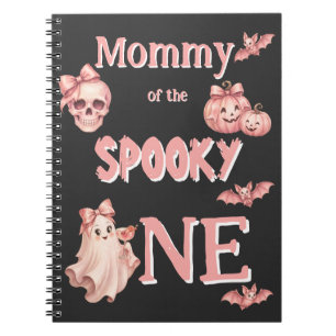 Mommy of the Spooky One Pinkoween Party Notebook