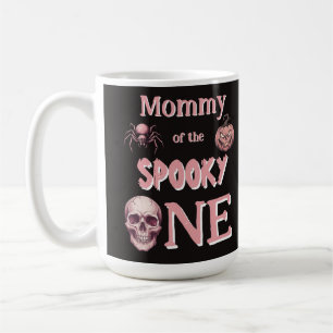 Mommy of the Spooky One Pinkoween Vintage Skull Coffee Mug