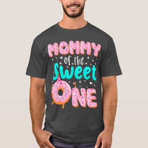 Mommy Of The Sweet One 1st Birthday Donut Theme Fa T_Shirt