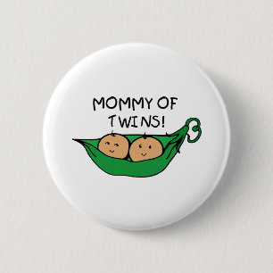 Mommy of Twin Pod Button