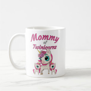 Mommy of Twinicorns: Mom & Twin Daughters Unicorn Coffee Mug