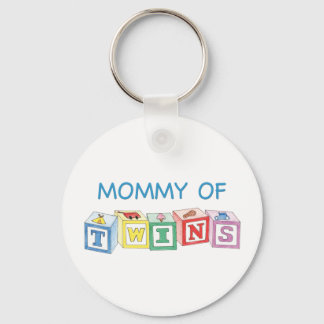 Mommy of Twins Blocks Keychain