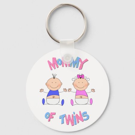 Mommy Of Twins Keychain