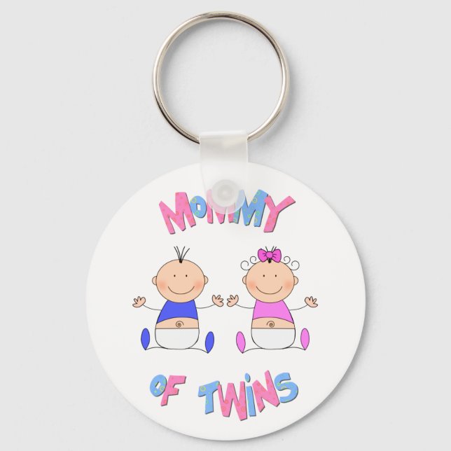 Mommy of Twins Keychain (Front)