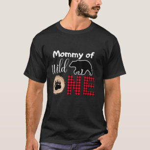 Mommy of Wild One Lumberjack Theme 1st Birthday Fa T-Shirt