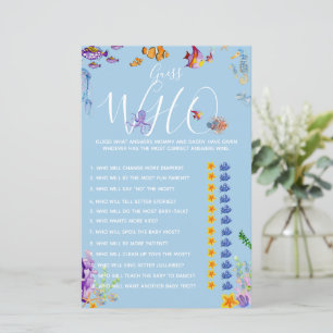 Mommy or Daddy Game Under the Sea Baby Shower