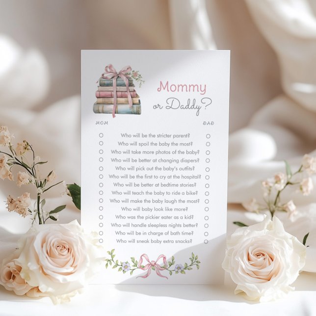 Mommy or daddy Pink Bow wildflower Storybook game (Creator Uploaded)