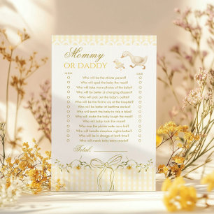 Mommy or Daddy Silly Goose Baby shower game