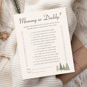 Mommy or Daddy Winter Baby Shower Game