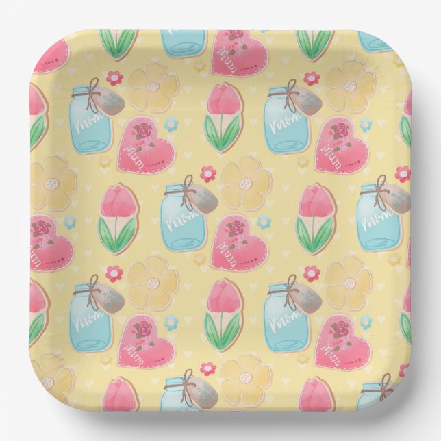 Mommy Paper Plates (Front)