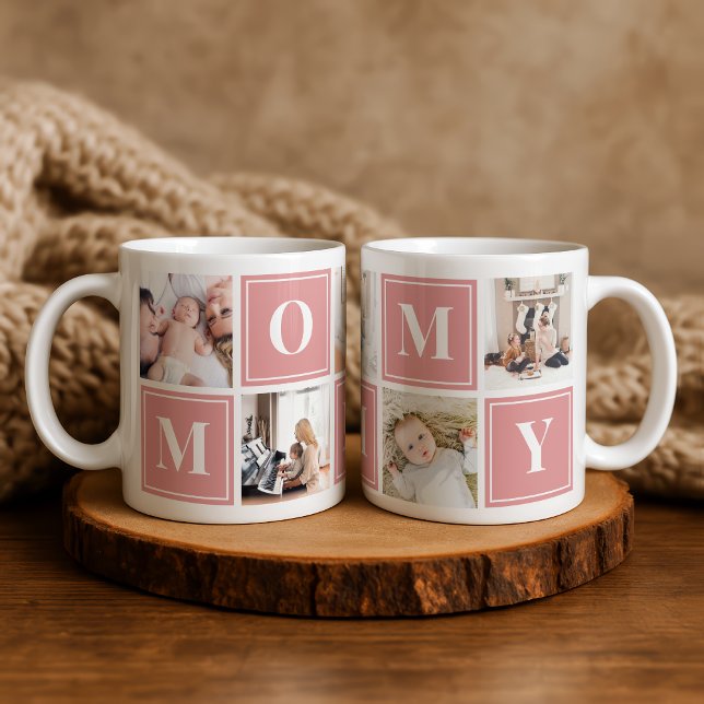 Mommy Photo Collage Custom Giant Coffee Mug (Creator Uploaded)