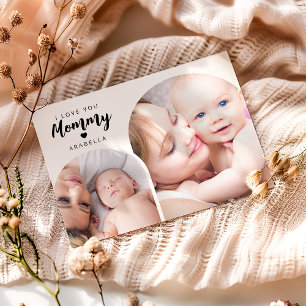 Mommy Photo Collage   Mothers Day Holiday Card