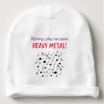[ Thumbnail: Mommy, Play Me Some Heavy Metal! Baby Beanie ]