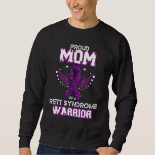 Mommy Proud Mom Of A Rett Syndrome Warrior RTT Awa Sweatshirt