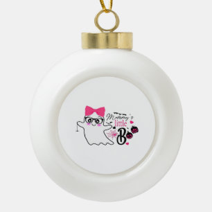 Mommy’s Boo Halloween Ceramic Ball Christmas Ornament