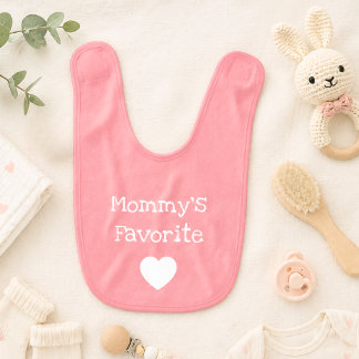 Mommy’s Favorite Pink Baby Bib
