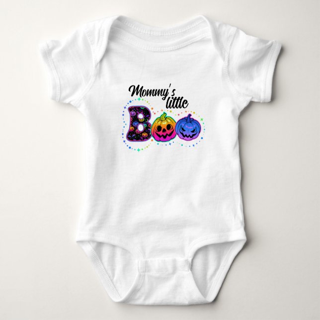“Mommy’s Little Boo” Baby Bodysuit (Front)
