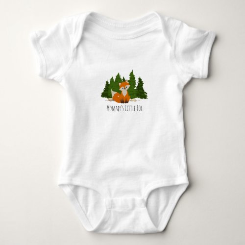 Mommys Little Fox One_Piece Baby Bodysuit