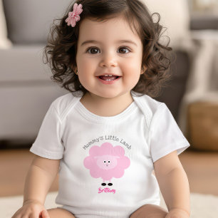 Mommy’s Little Lamb Baby Girl Pink Sweet Cute Bodysuit
