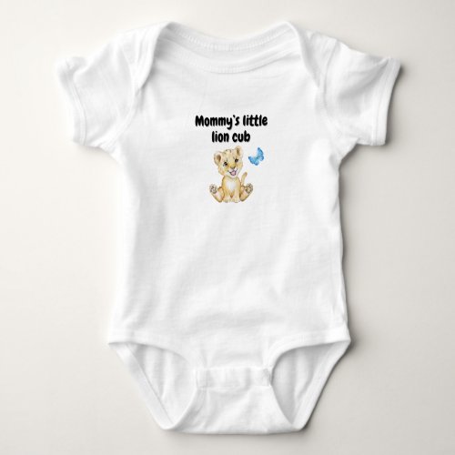Mommyâs little lion cub baby bodysuit