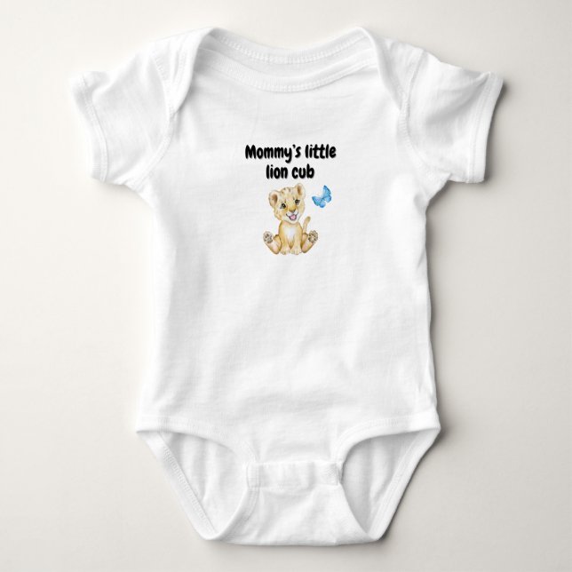 Mommy’s little lion cub baby bodysuit (Front)