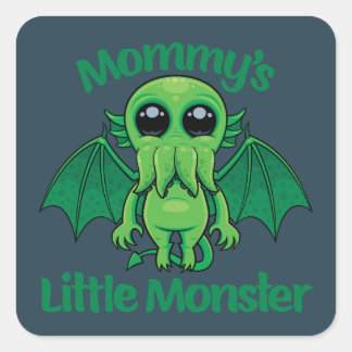 Mommy’s Little Monster Cthulhu Cuddles Square Sticker