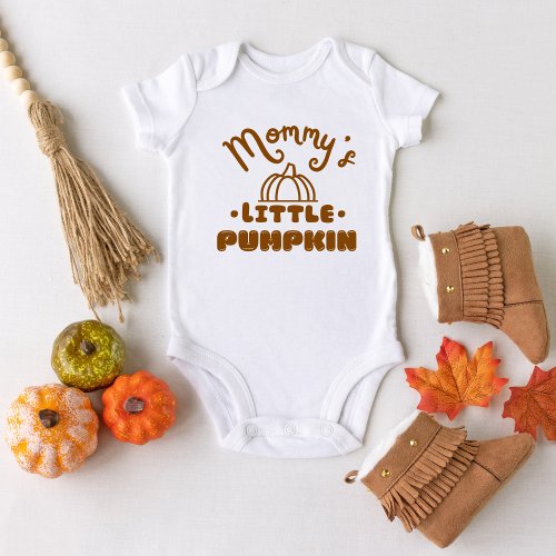Mommys Little Pumpkin  Fall Baby Bodysuit