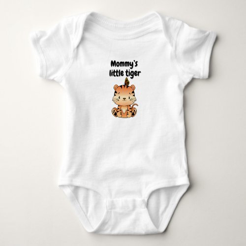Mommys little tiger baby bodysuit