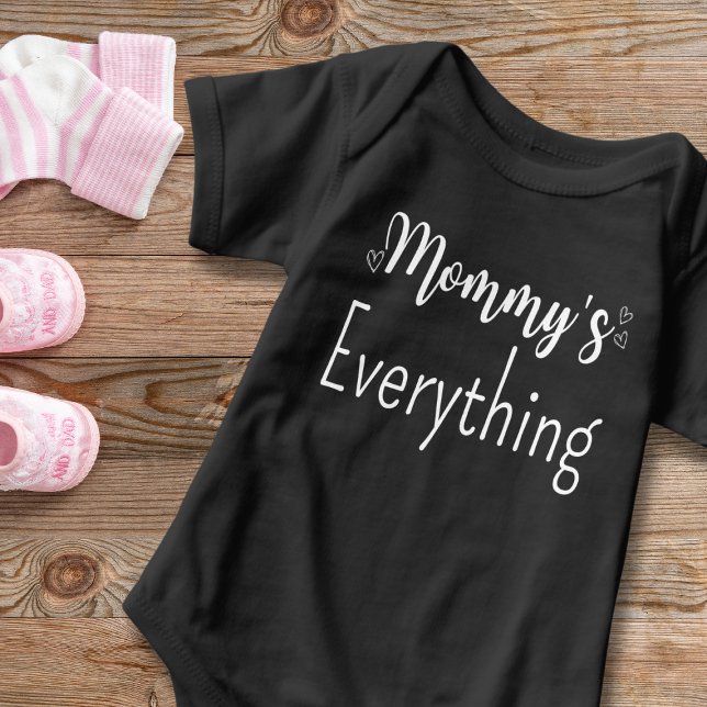 Mommy’s Personalized White Text Custom Unisex Baby Bodysuit (Creator Uploaded)