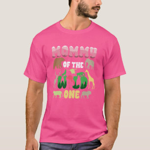 Mommy Safari 1st Birthday of Wild One Zoo Jungle A T-Shirt