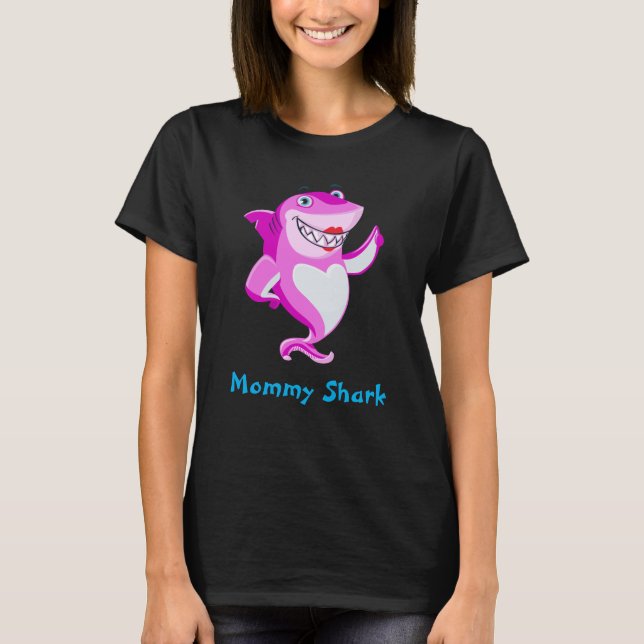 Mommy Shark | Funny Personalized T-Shirt (Front)