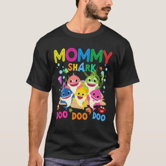 Mommy Shark Gift Cute Baby Shark Family Matching O T-Shirt