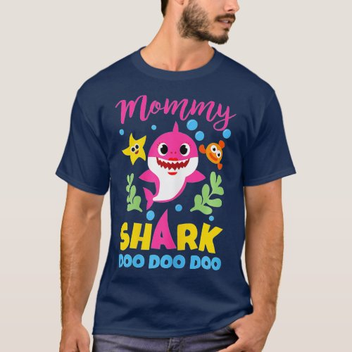 Mommy Shark Gift Cute Baby Shark Family Matching O T_Shirt