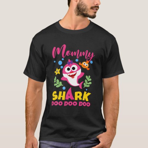 Mommy Shark Gift Cute Baby Shark Family Matching T_Shirt