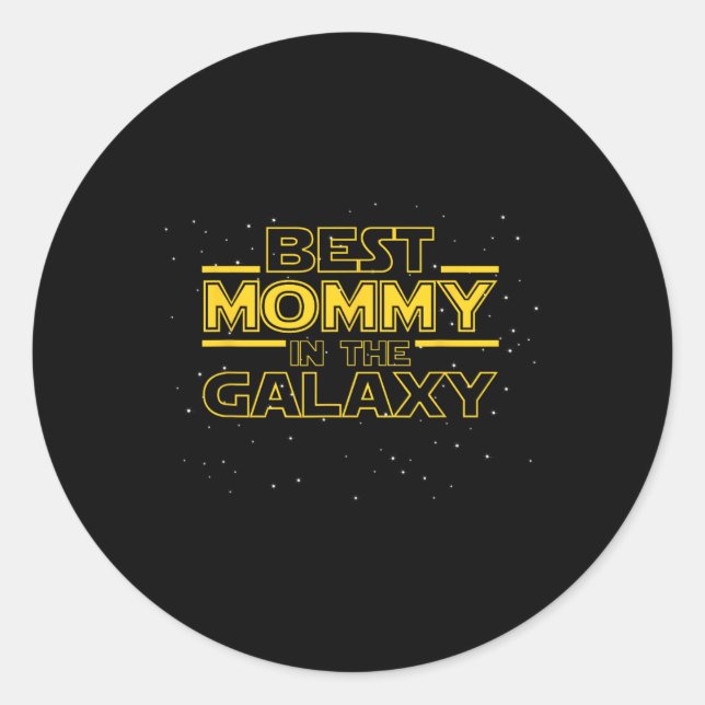 Mommy Shirt Gift For New Mommy, Mommy In The Galax Classic Round Sticker (Front)