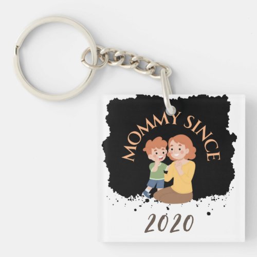 Mommy since 2020 customizable key chain