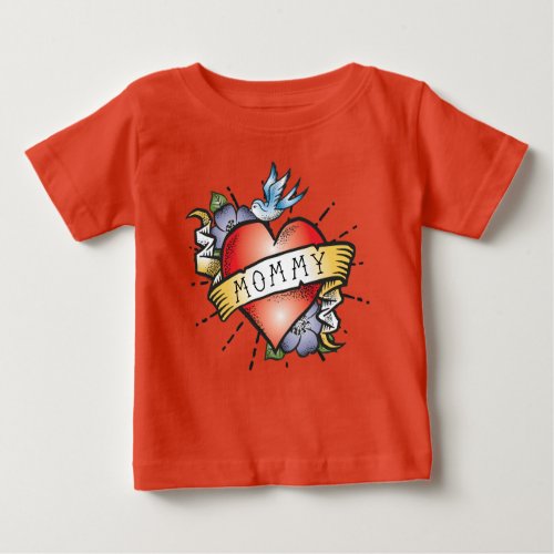 Mommy Tattoo Baby T_Shirt