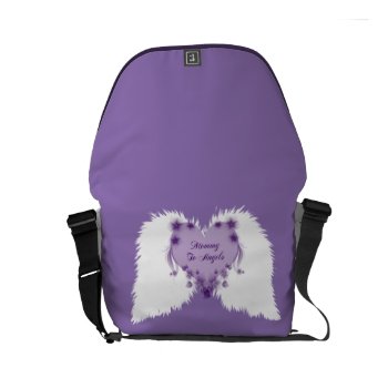 Mommy To Angels Small Messenger Bag by Beccasheart at Zazzle