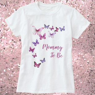 Mommy To Be A Little Butterfly Baby Shower T-Shirt