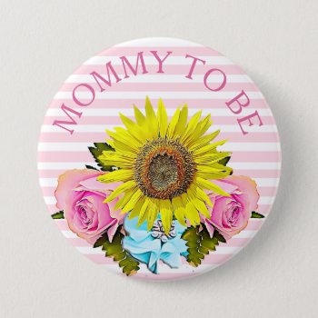 Mommy To Be Baby Shower Button by Magical_Maddness at Zazzle