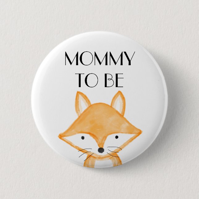 Mommy To Be Baby Shower Button (Front)