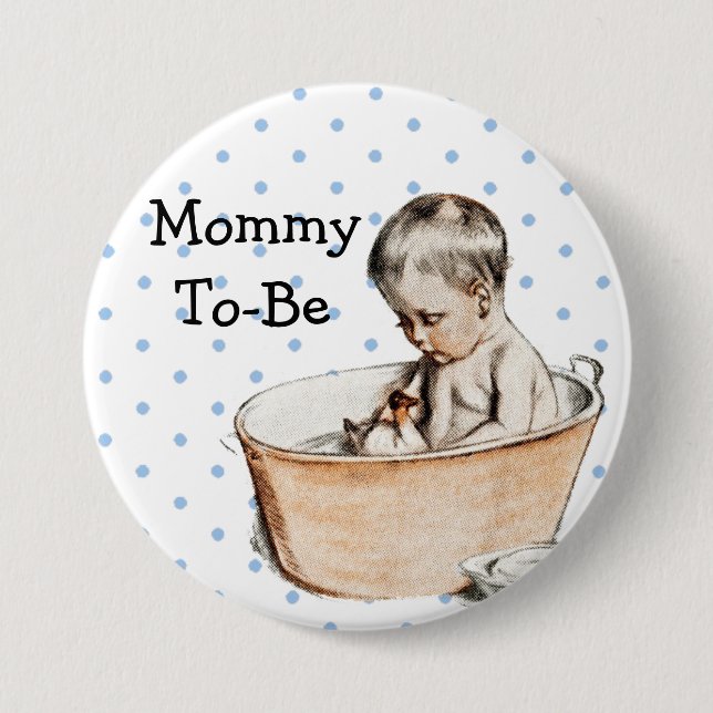 Mommy to be Baby Shower Button (Front)