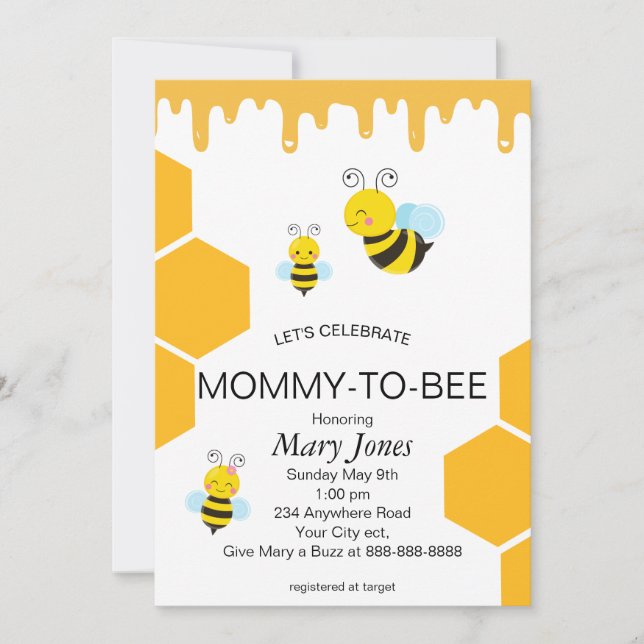 Mommy To Be Baby Shower Invitation (Front)