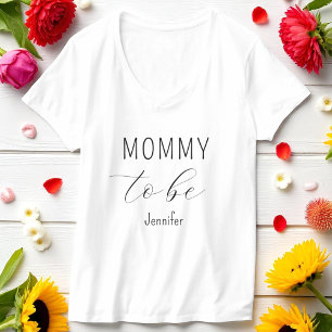 Mommy to Be Baby Shower Minimalist T-Shirt
