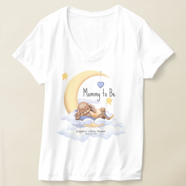 "Mommy to Be" Baby Shower T-Shirts (Laydown)