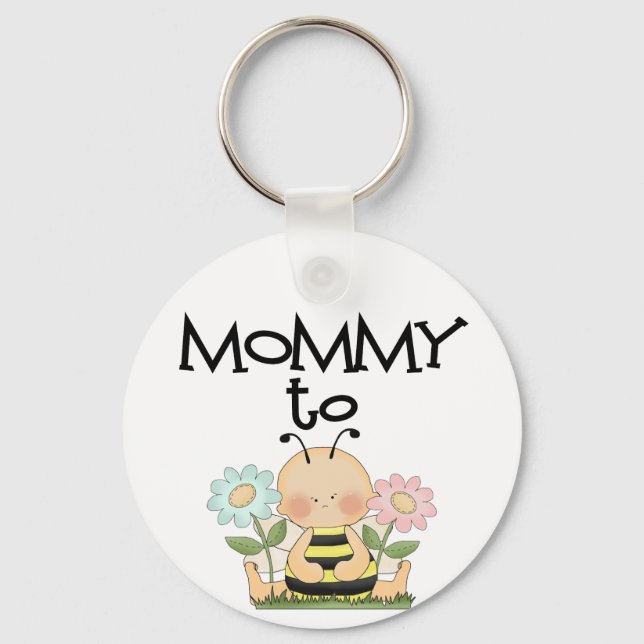 MOMMY TO BE/Bee Keychain (Front)