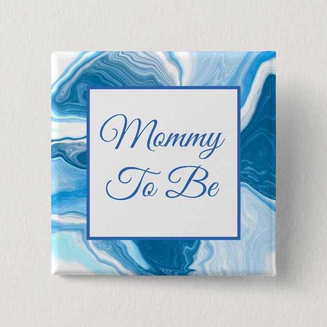 Mommy To Be | Boy's  Baby Shower   Button (Front)