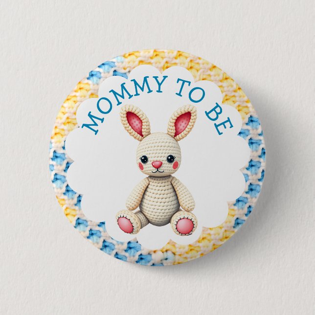 Mommy to Be | Boy's Baby Shower Button (Front)